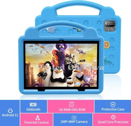 Kids Tablet 10 Inch – Android 12, 64GB, Parental Controls