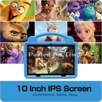 Kids Tablet 10 Inch – Android 12, 64GB, Parental Controls